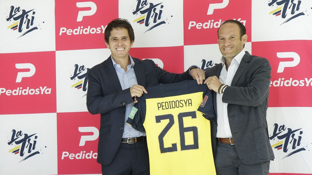 PedidosYa patrocinador oficial de la Selección Ecuatoriana de Fútbol