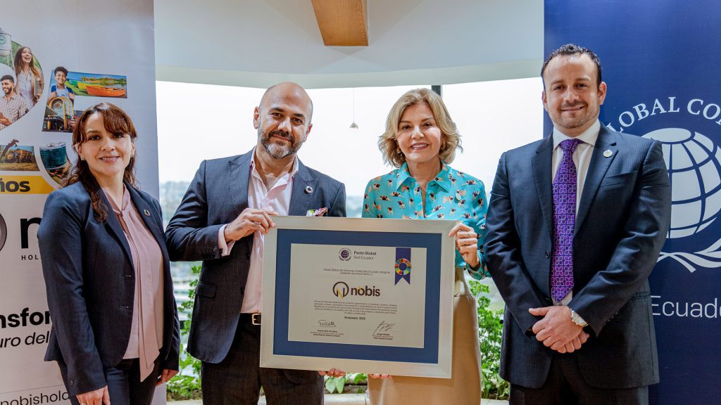 Pacto global entrega reconocimiento a Nobis